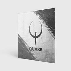 Картина квадратная Quake - white gradient