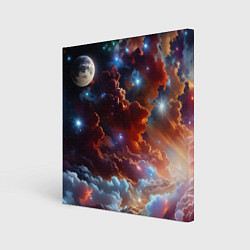 Холст квадратный Космические звезды, цвет: 3D-принт