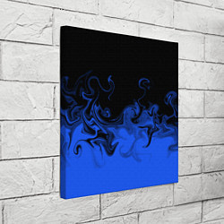 Холст квадратный Абстрактный синий огонь, цвет: 3D-принт — фото 2