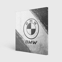 Холст квадратный BMW - white gradient, цвет: 3D-принт