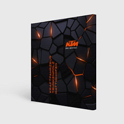 Холст квадратный KTM - плиты с эффектом свечения, цвет: 3D-принт