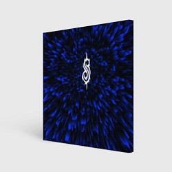 Холст квадратный Slipknot blue energy, цвет: 3D-принт