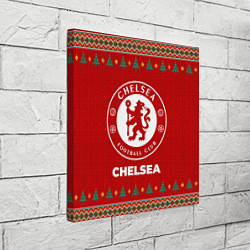 Холст квадратный Chelsea new year, цвет: 3D-принт — фото 2