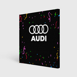 Холст квадратный Audi конфети, цвет: 3D-принт