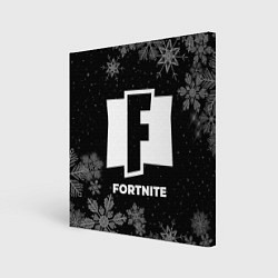 Холст квадратный Снежный Fortnite, цвет: 3D-принт