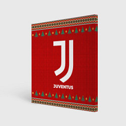 Холст квадратный Juventus new year, цвет: 3D-принт