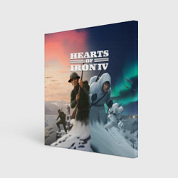 Холст квадратный Hearts of Iron IV arms against tyranny, цвет: 3D-принт