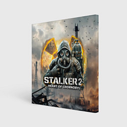 Холст квадратный S t a l k e r Heart of Chornobyl, цвет: 3D-принт