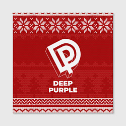 Холст квадратный Новогодний Deep Purple, цвет: 3D-принт — фото 2