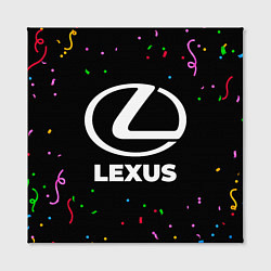 Холст квадратный Lexus конфети, цвет: 3D-принт — фото 2