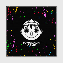 Холст квадратный Tomodachi Game конфети, цвет: 3D-принт — фото 2