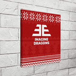 Холст квадратный Новогодний Imagine Dragons, цвет: 3D-принт — фото 2