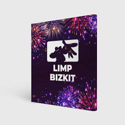 Холст квадратный Праздничный Limp Bizkit, цвет: 3D-принт