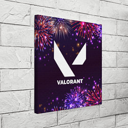 Холст квадратный Праздничный Valorant, цвет: 3D-принт — фото 2