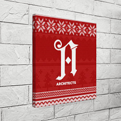 Холст квадратный Новогодний Architects, цвет: 3D-принт — фото 2