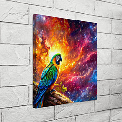 Холст квадратный Ара в космосе, цвет: 3D-принт — фото 2