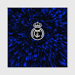 Холст квадратный Real Madrid blue energy, цвет: 3D-принт — фото 2