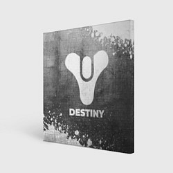 Холст квадратный Destiny - grey gradient, цвет: 3D-принт