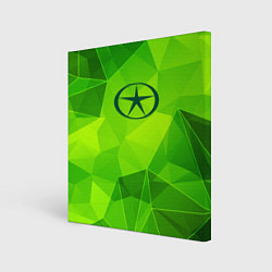 Холст квадратный JAC green poly, цвет: 3D-принт