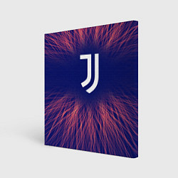 Холст квадратный Juventus red energy, цвет: 3D-принт