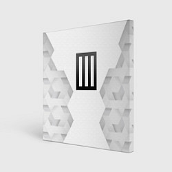 Холст квадратный Paramore white poly, цвет: 3D-принт
