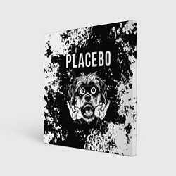 Холст квадратный Placebo рок пес, цвет: 3D-принт