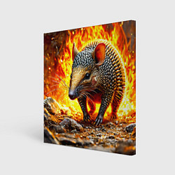 Холст квадратный Броненосец в огне, цвет: 3D-принт