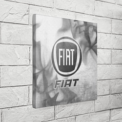 Холст квадратный Fiat - white gradient, цвет: 3D-принт — фото 2