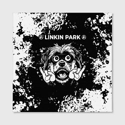Холст квадратный Linkin Park 2024 рок пес, цвет: 3D-принт — фото 2