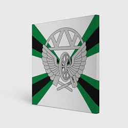 Холст квадратный Железнодорожные войска, цвет: 3D-принт