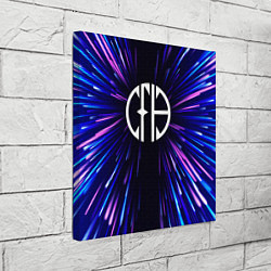 Холст квадратный Pantera neon energy, цвет: 3D-принт — фото 2
