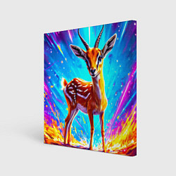 Холст квадратный Газель малыш, цвет: 3D-принт