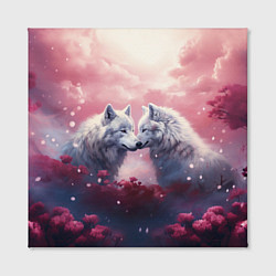 Холст квадратный Вольчия связь, цвет: 3D-принт — фото 2