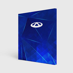 Холст квадратный Chery blue poly, цвет: 3D-принт