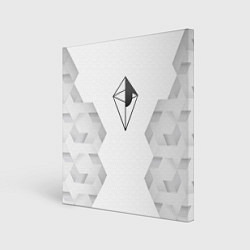Холст квадратный No Mans Sky white poly, цвет: 3D-принт