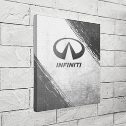 Холст квадратный Infiniti - white gradient, цвет: 3D-принт — фото 2