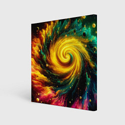 Холст квадратный Neon space - ai art fantasy, цвет: 3D-принт