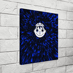 Холст квадратный Tomodachi Game blue energy, цвет: 3D-принт — фото 2