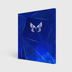 Холст квадратный Placebo blue poly, цвет: 3D-принт
