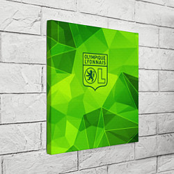 Холст квадратный Lyon green poly, цвет: 3D-принт — фото 2