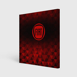 Холст квадратный Fiat red poly, цвет: 3D-принт