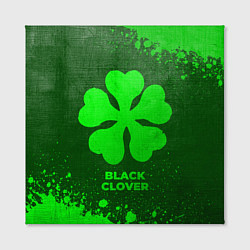 Холст квадратный Black Clover - green gradient, цвет: 3D-принт — фото 2