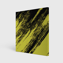 Холст квадратный The color is black and yellow, цвет: 3D-принт