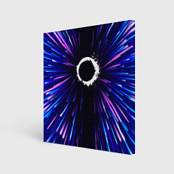 Холст квадратный The Callisto Protocol neon energy, цвет: 3D-принт