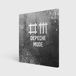 Холст квадратный Depeche Mode - grey gradient, цвет: 3D-принт