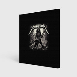 Холст квадратный Metallica - guitar solo, цвет: 3D-принт