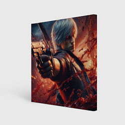 Холст квадратный Devil May Cry - Dante, цвет: 3D-принт