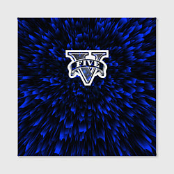 Холст квадратный GTA blue energy, цвет: 3D-принт — фото 2