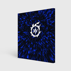 Холст квадратный Final Fantasy blue energy, цвет: 3D-принт