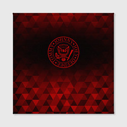 Холст квадратный Ramones red poly, цвет: 3D-принт — фото 2